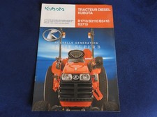 catalogue Kubota tracteur