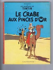 TINTIN HERGÉ  LE CRABE AUX PINCES D'OR    4 ème plat  B 35  1964  Casterman