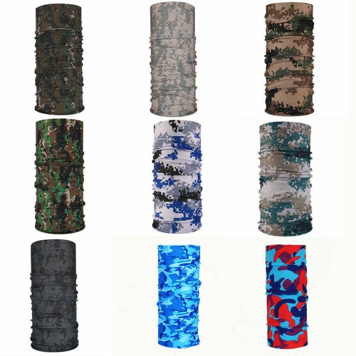 Camouflage seamless face tube - camouflage,