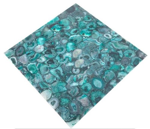 Table basse agate bleue - table,