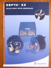 2001 DOCUMENT SNECMA MOTEUR SATELLITE SEPTA 23 SOLAR ARRAY DRIVE ASSEMBLIES
