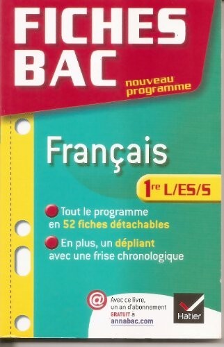 Fiches bac français es s - fiches,