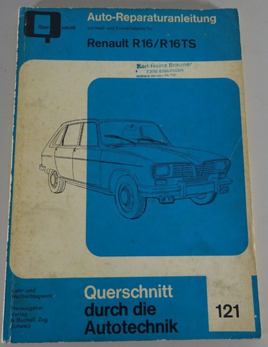 Repair manual renault r16 - repair,