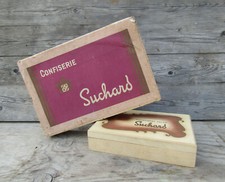 2 anciennes boites en bois chocolat Suchard confiserie vintage