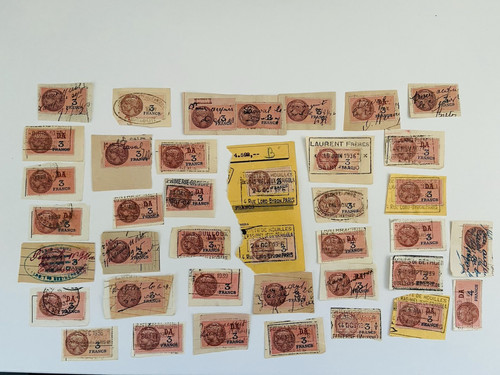 Lot vrac n4 timbres - vrac,