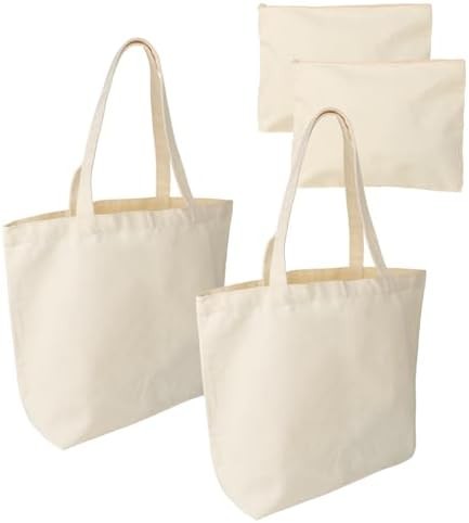 Lot sacs coton vierges tissu - sacs,