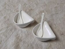 2 Verrines en céramiques + 2 Cuillères pour repas dinatoire, amuse bouche