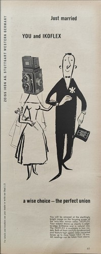 Zeiss ikon ikoflex publicité - zeiss,