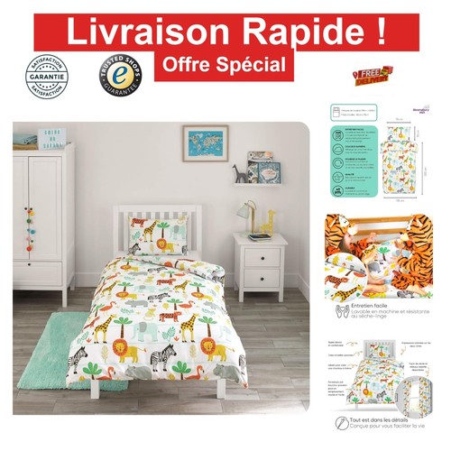 Parure lit enfant safari - de,