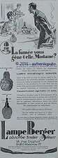 PUBLICITE LAMPE BERGER BRULE