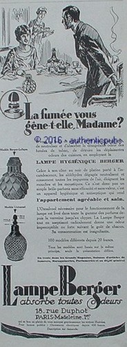 Publicite lampe berger - lampe,