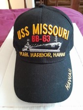 Casquette US Navy USS Missouri  Pearl Harbor 60e Anniv. Hawaii Vintage 2001