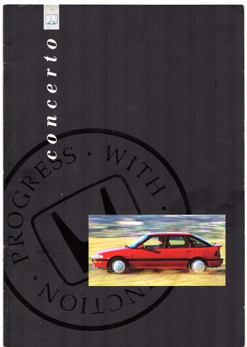 Honda concerto 1991 uk - honda, 1991-92