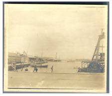 France, Saint Nazaire, Bassinet et "La Navarre" Vintage silver print Tirage 