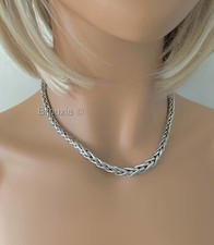 Collier maille palmier Argent