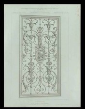 PANNEAU EN FER FORGE - 1875 -