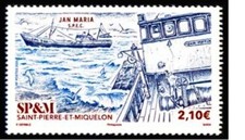 Pierre Miquelon 2025 SPM boat trawler ship JAN MARIA barca boot chalutier 1v mnh