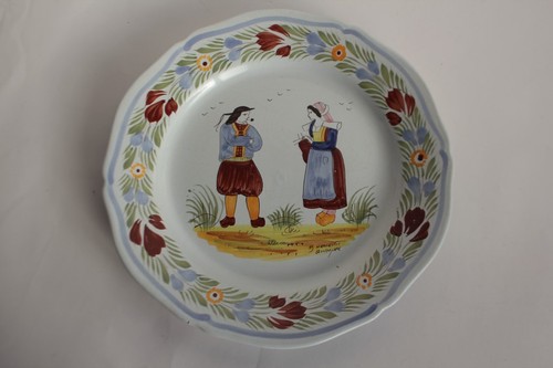 Assiette faïence henriot - faïence, hb