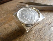 Chevalière argent carrée