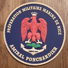 Patch Marine PVC PMM NICE Amiral PONCHARDIER Commando Préparation Militaire