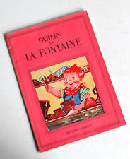 TRES RARE! FABLES DE LA FONTAINE, ILLUSTRATIONS B. MALLET LIVRE COLORIAGE ENFANT
