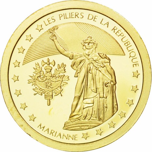 Médaille frappe or - en,