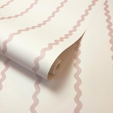 Crème Papier Peint Rose