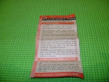 DINKY TOYS NOTICE D'ADMISSION CLUB DINKY D'ORIGINE