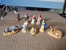 Lot De 9 santons , creche