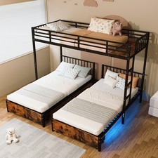 Triple Bunk Bed for 3 Kids