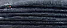 Bleu Foncé Serpent Texturé