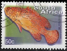 2000. Afrique du Sud. Poisson. Bar corail rouge. N°1127H.