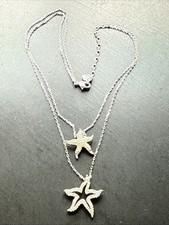 Très Beau Collier Chaîne En Argent Massif 925 Maille Art Nouveau SWAROVSKI