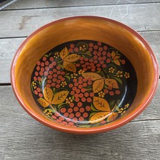 Saladier - Coupe  bois peint