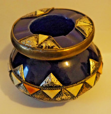 Cendrier berbère bleu
