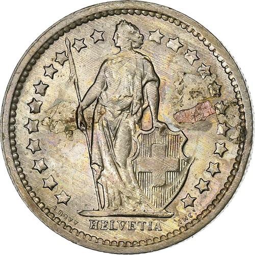 Suisse franc 1968 - 1/2, franc,