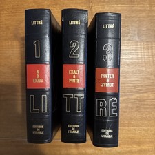 LOT DE 3 DICTIONNAIRES LITTRÉ
