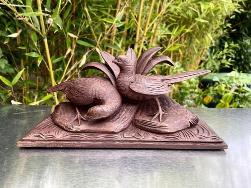 Sculpture foret noire - sculpture, faisans