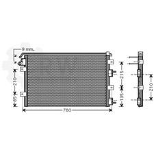 Condensateur Climatisation Condensateur Climatique Chrysler Sebring Cabriolet JR