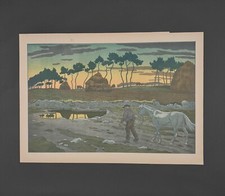 Lithographie par Henri Rivière Les Aspects de la Nature - Le Crépuscule A5492