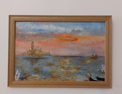 Tableau huile couteau - ,