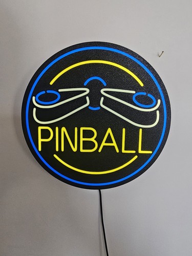Enseigne pinball flipper - enseigne,