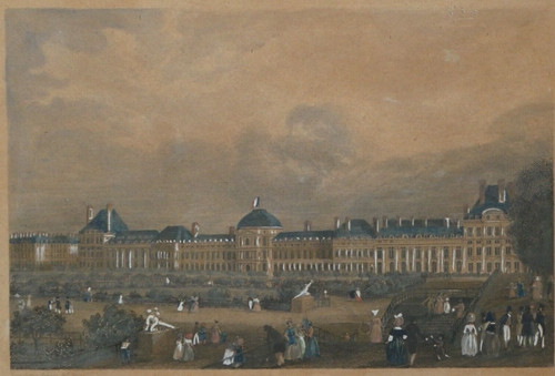 Gravure couleur jardin - en,