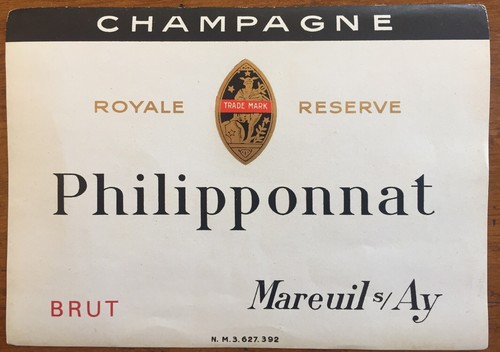 Une étiquette champagne - étiquette, de
