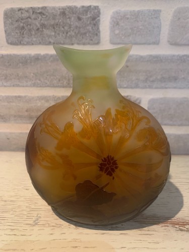 Vase gourde gallé - gallé, décor
