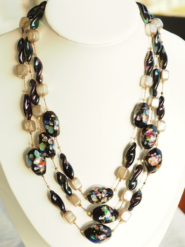 Collier ancien verre murano - collier, de