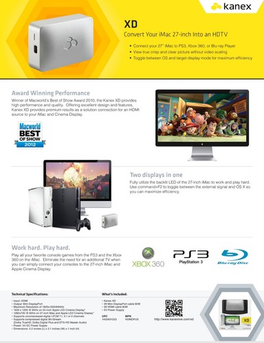 Kanex hdmi converter - , xd