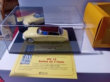 1/43 CITROËN DS 19 SALON DE L'AUTO 1955 BOÎTE VITRINE CERTIFICAT ATLAS