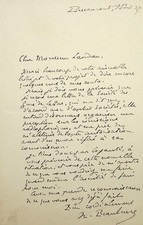 S maurice beaubourg - ✒, l.a.s