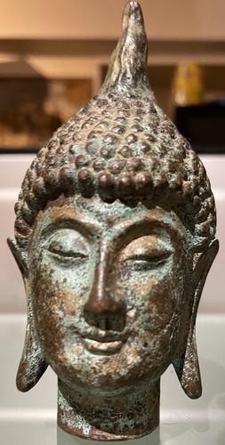 Tete bouddha bronze - de, ancien